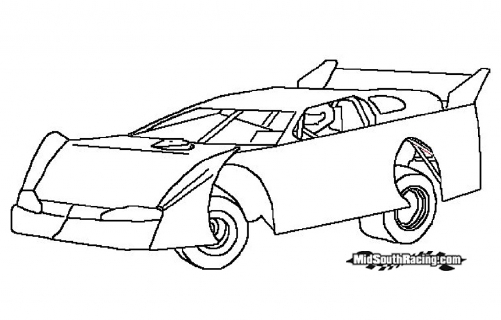 1024x654 Stock Car Coloring Pages The Stylish Stock Car Coloring Pages