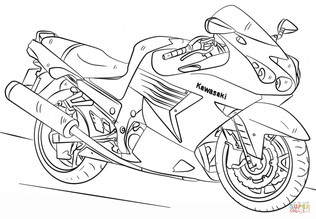 1024x711 Beautiful Ideas Motorcycle Coloring Pages Free Printable
