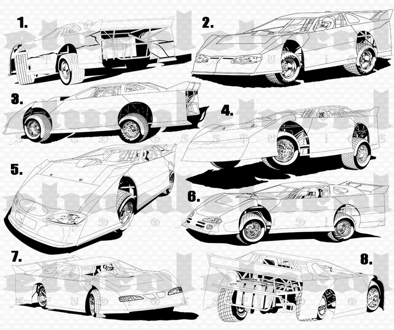 800x671 Race Car Clipart Late Model