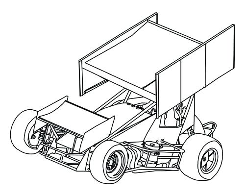 500x400 Dirt Late Model Coloring Pages Late Model On For Dirt Track Race