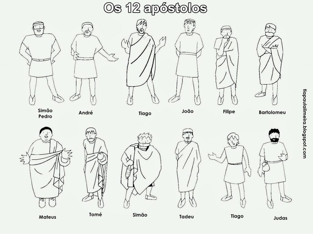 1024x766 Coloring 12 Disciples Activity Pages