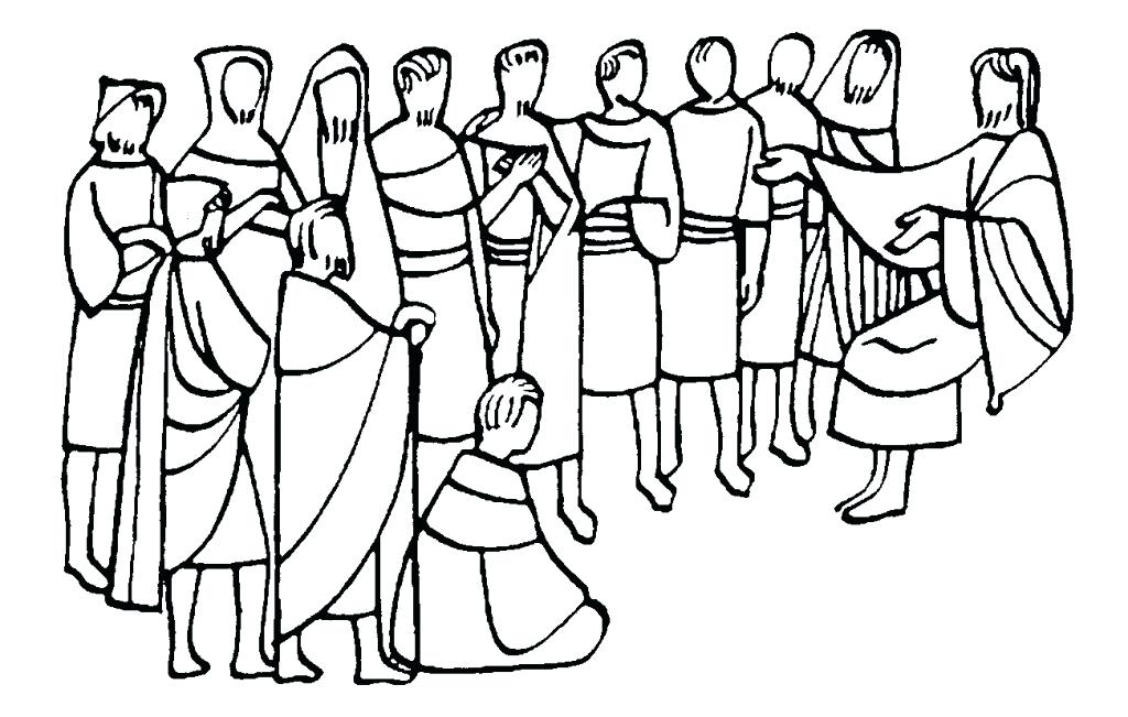 1024x651 12 Disciples Coloring Page Coloring Pages Disciples 12 Disciples