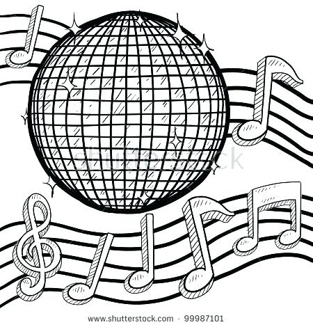 450x470 Disco Ball Coloring Page Spice Doll Coloring Page Disco Ball