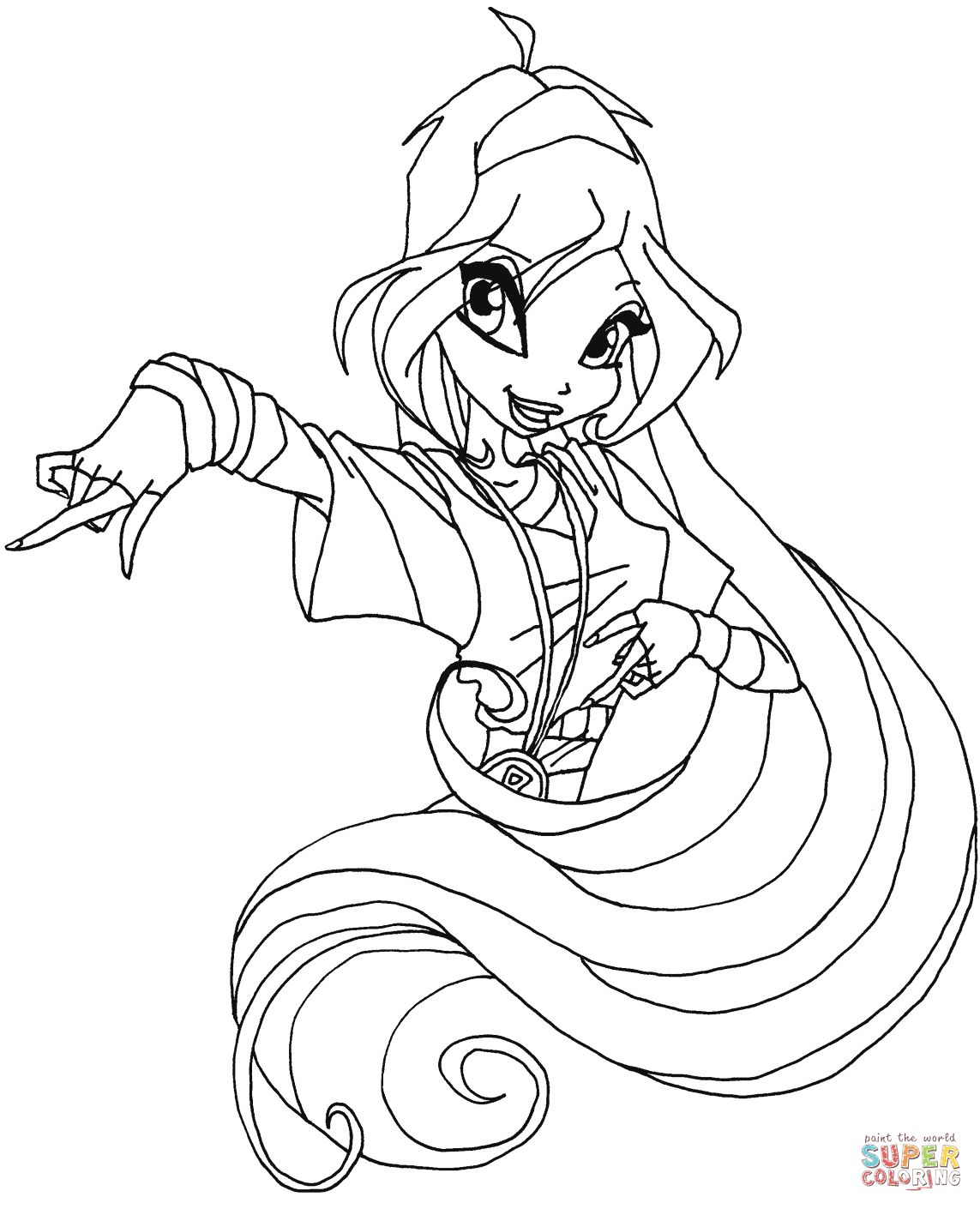 1143x1410 Disco Bloom Coloring Page In Winx Coloring Pages