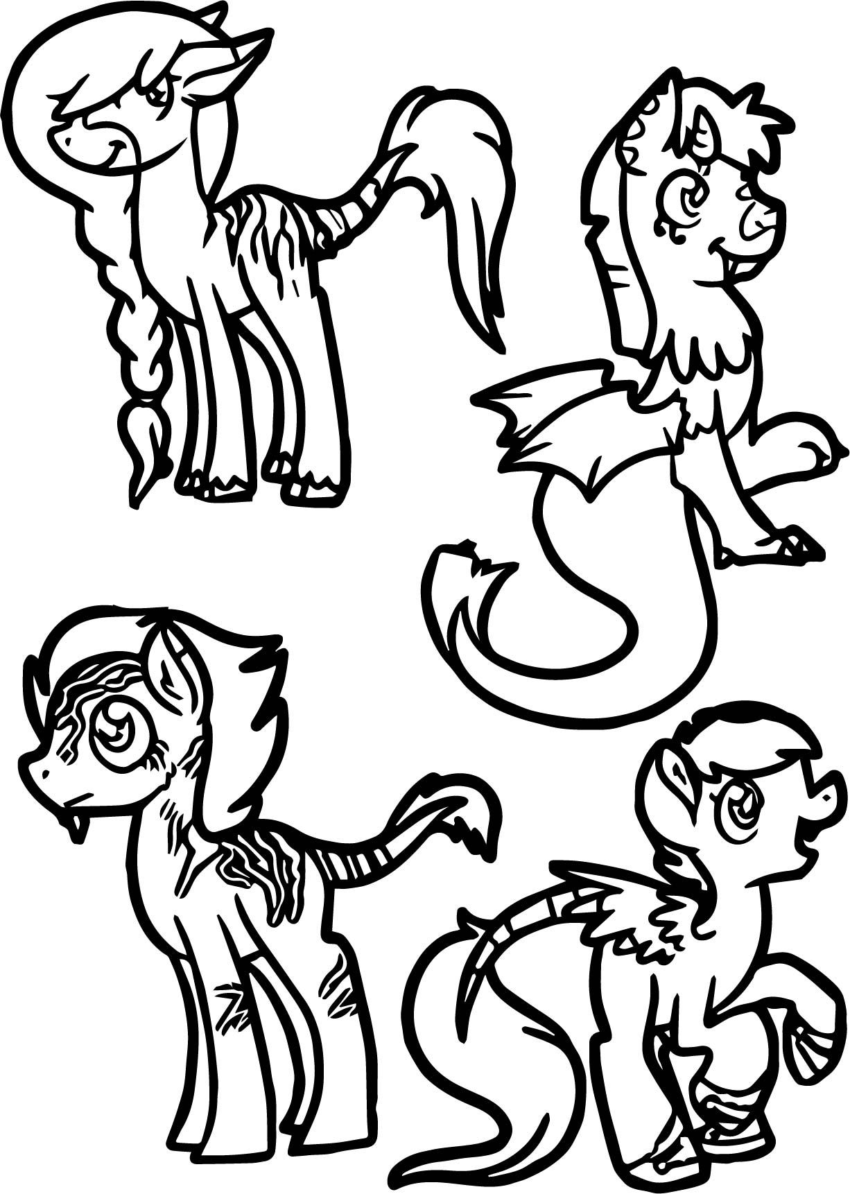1226x1722 Zecora X Discord Points Each Queen Coloring Page Discord