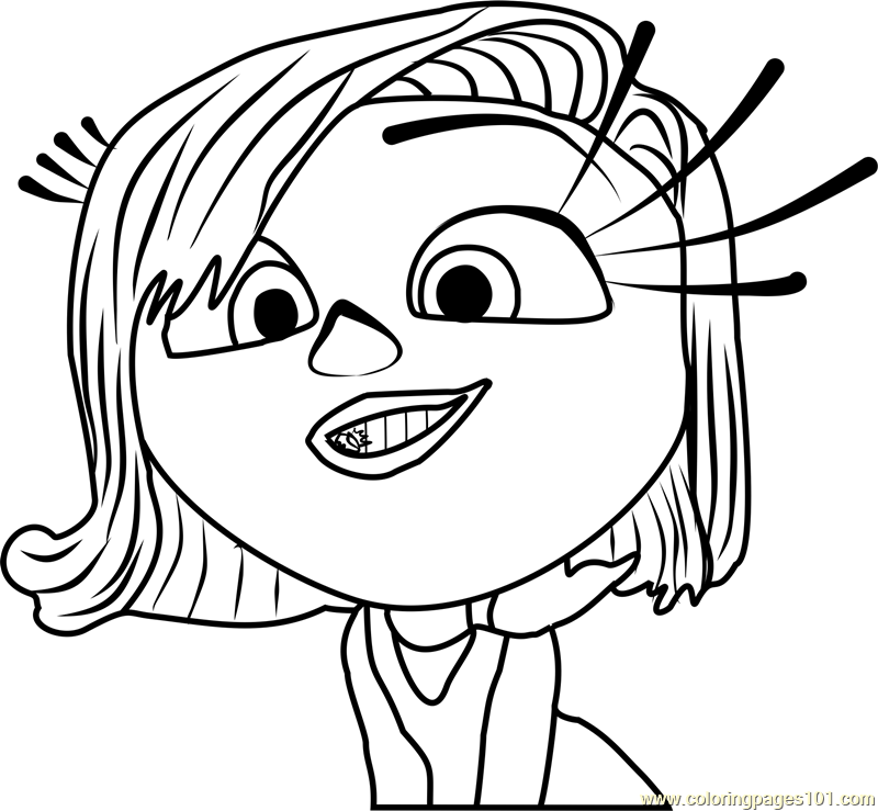 800x739 Disgust Closeup Coloring Page