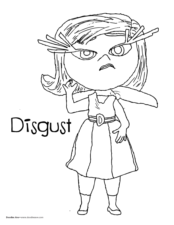 612x792 Inside Out Coloring Pages