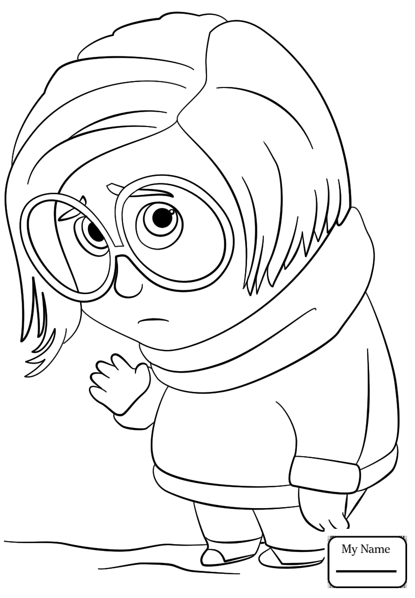 840x1210 Cartoons Inside Out Disgust Coloring Pages Fine Page