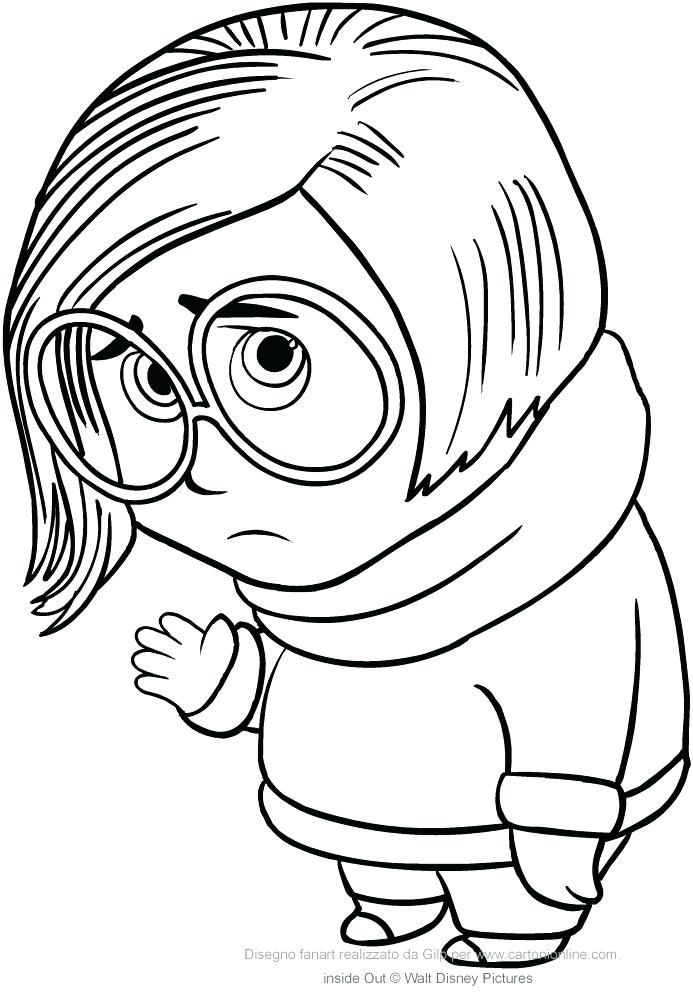693x992 Coloring Pages Disgust Inside Out Sadness