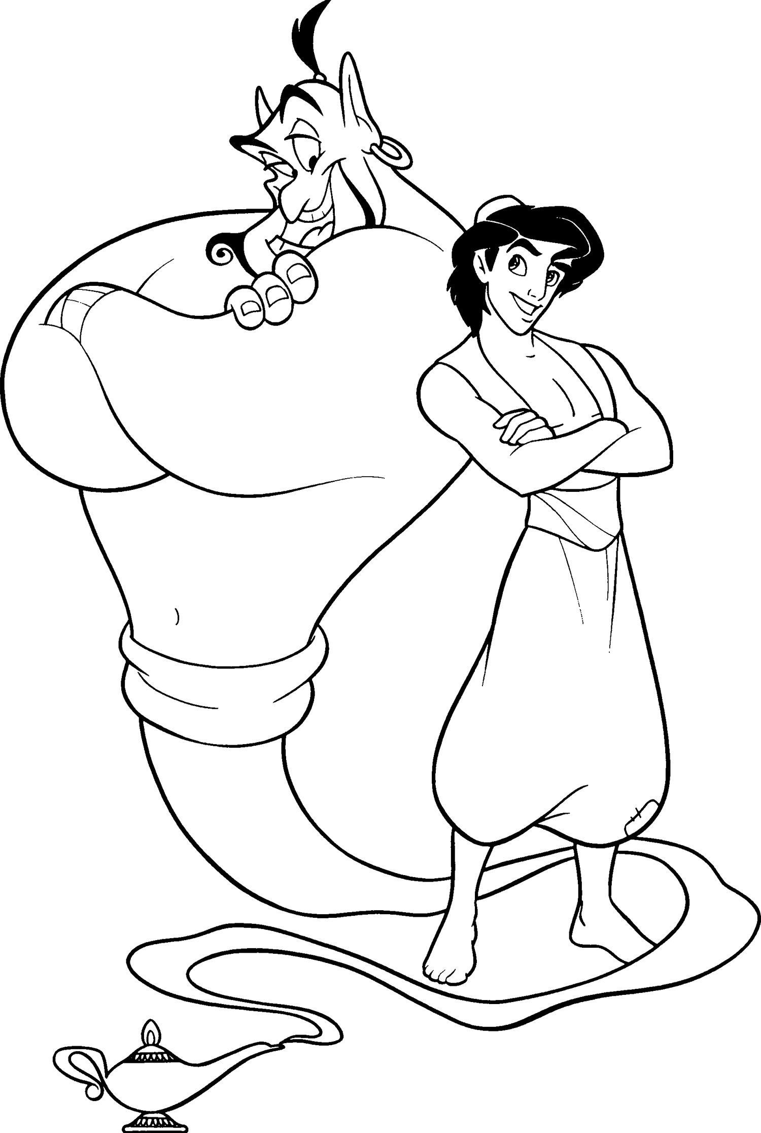 1500x2232 Aladdin Coloring Pages Disney Free Printable Book Ribsvigyapan
