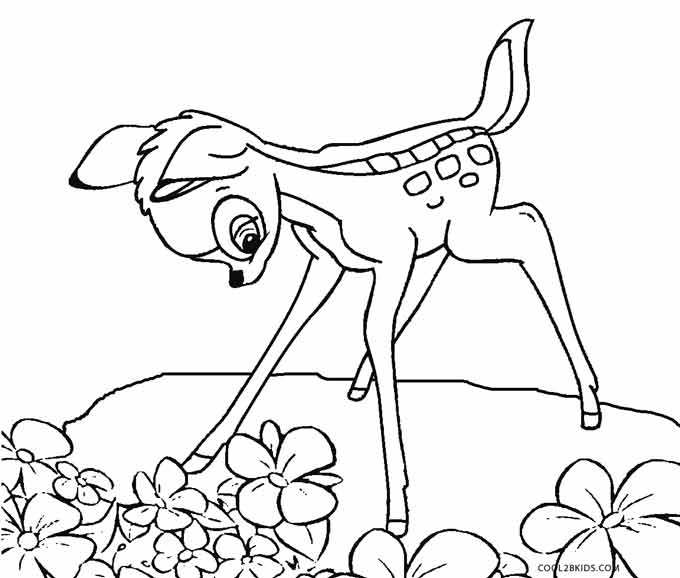 680x578 Printable Bambi Coloring Pages For Kids Cool2bkids