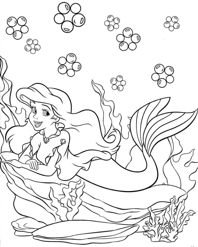 Disney Ariel Coloring Pages