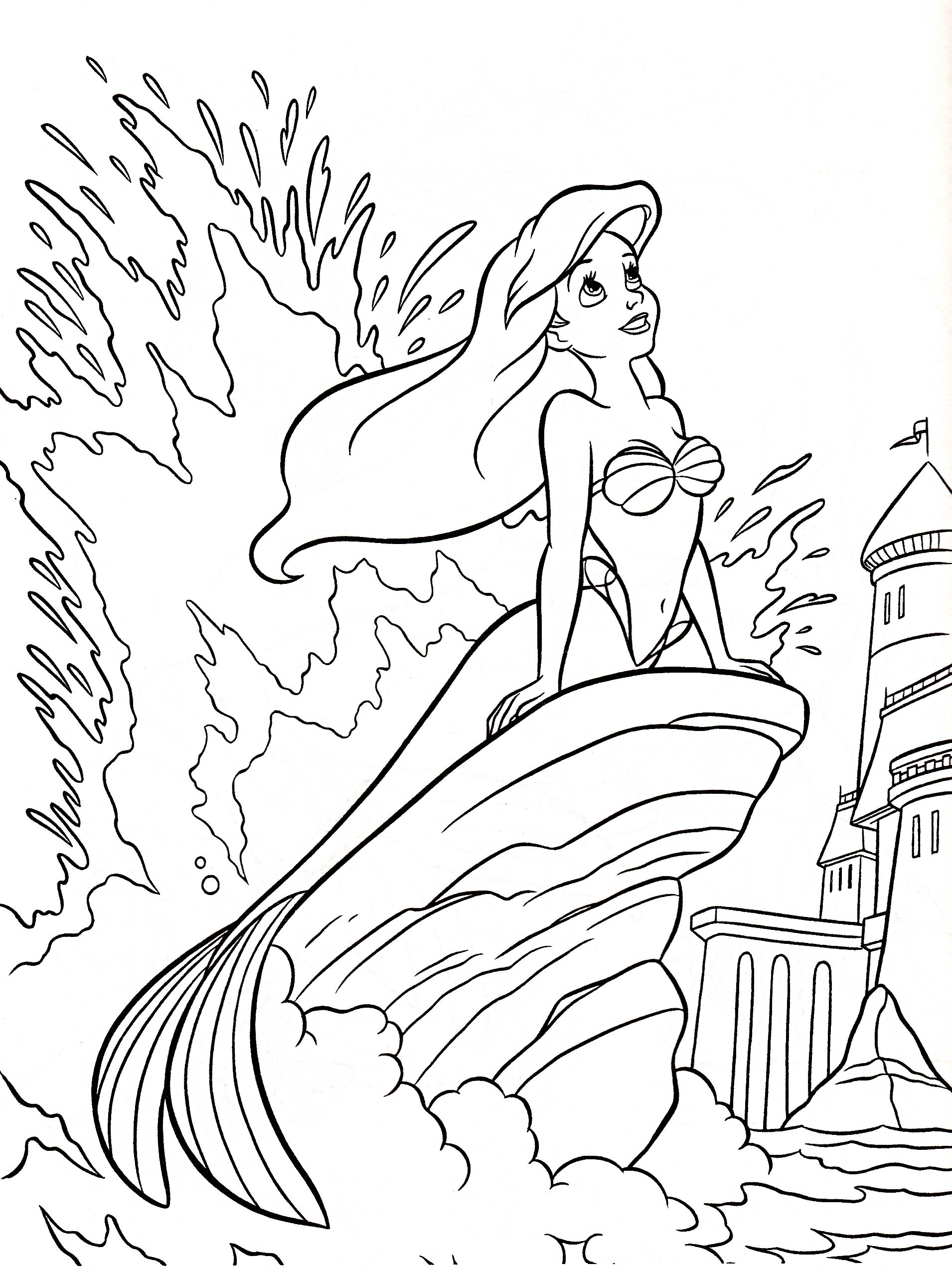 1910x2545 Ariel Coloring Page. Nina Loves The Little Mermaid! Summer Dance