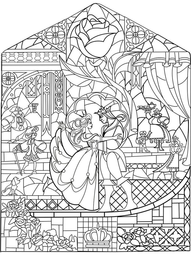 750x1060 Free Coloring Page Coloring Adult Prince Princess Art Nouveau