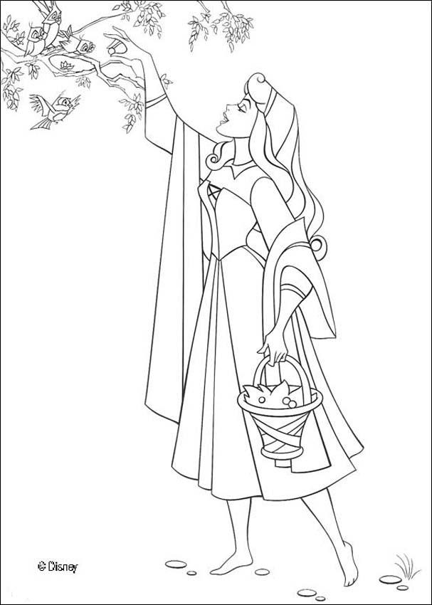 607x850 Princess Aurora Coloring Pages