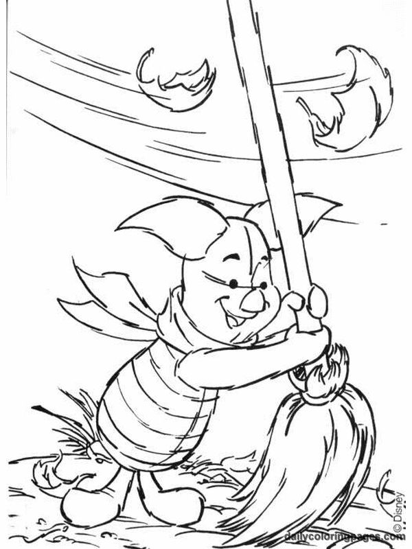 Disney Autumn Coloring Pages