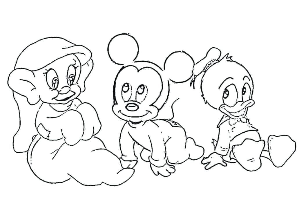 1024x734 Disney Baby Coloring Pages Murs