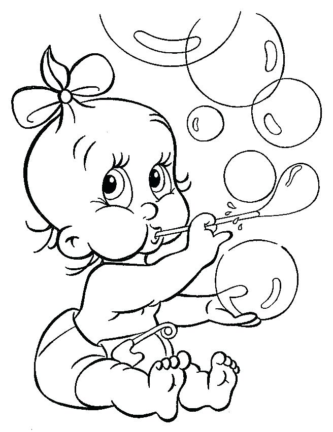 656x852 Baby Coloring Sheets To Print Preschool To Amusing Baby Goofy Cute
