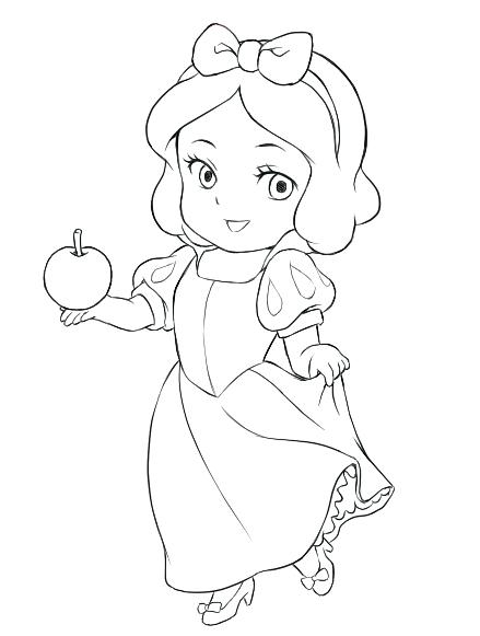 439x581 Baby Disney Princess Coloring Pages
