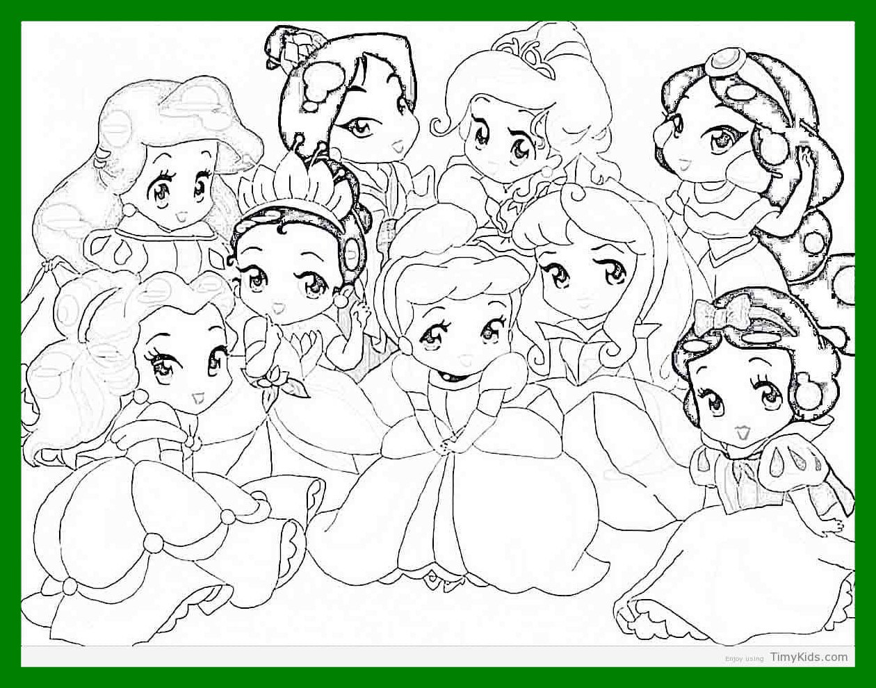 1260x990 Unbelievable Http Timykids Disney Baby Princess Coloring Pages