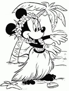 Disney Beach Coloring Pages