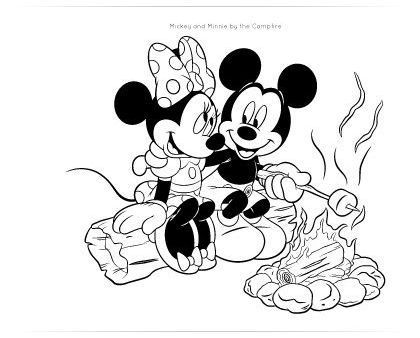 420x338 Disney Camping Coloring Pages