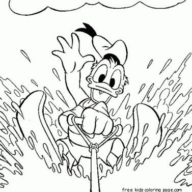 377x377 Printable Disney Beach Summer Coloring Pages Picture 10 Coloring