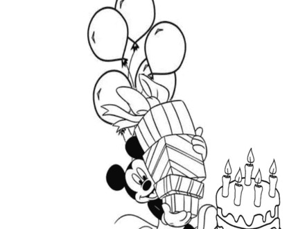 Disney Birthday Coloring Pages