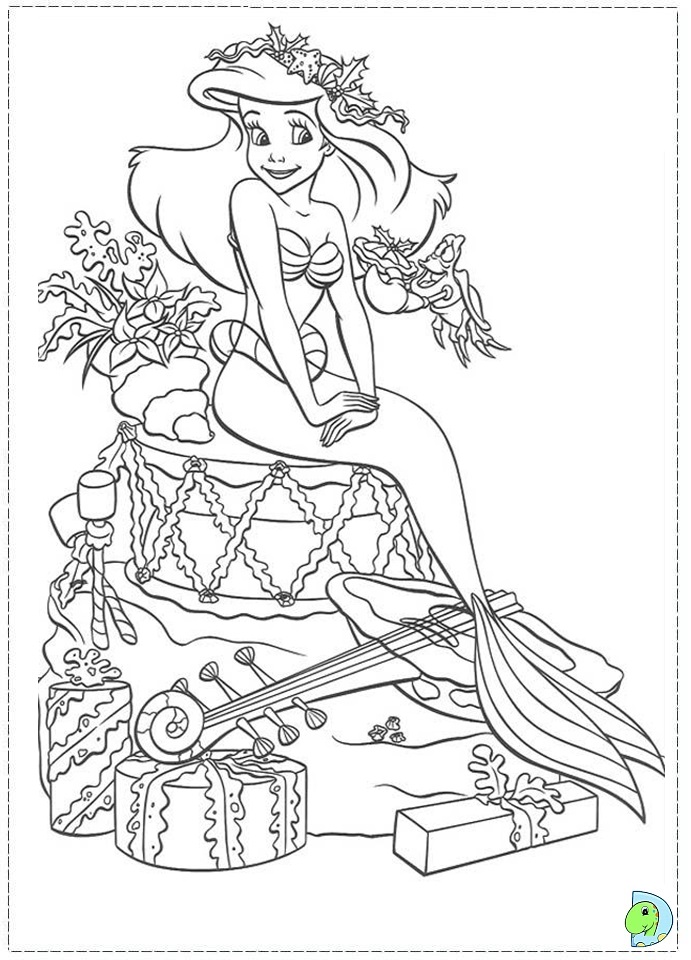 691x960 Disney Princess Christmas Coloring Pages