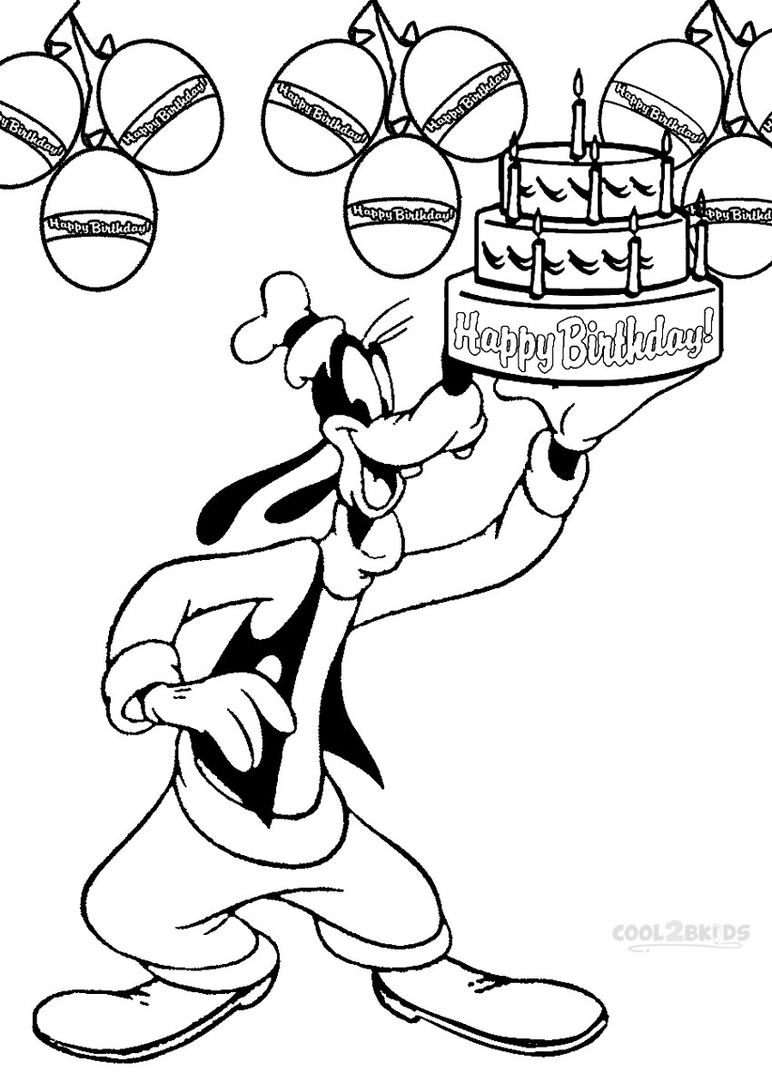 850x1181 Printable Goofy Coloring Pages For Kids Cool2bkids Disney