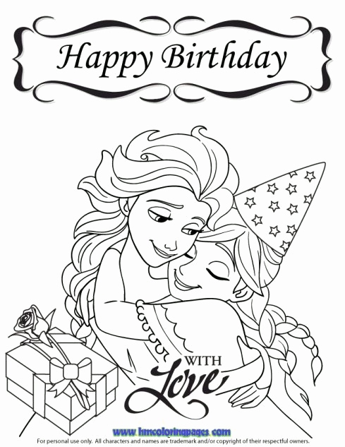 489x633 Coloring Birthday Cards Unique 24 Best Disney Frozen Birthday