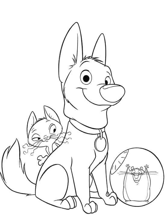 Disney Bolt Coloring Pages
