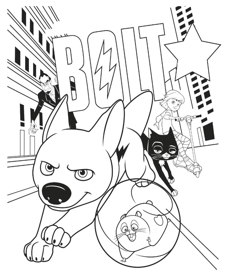 800x949 Enjoy This Bolt Colouring In Page In Preparation For The 4pm Movie