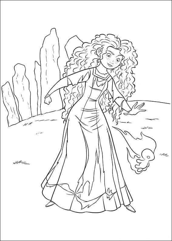 567x794 Disney Brave Coloring Pages Princess Merida 2