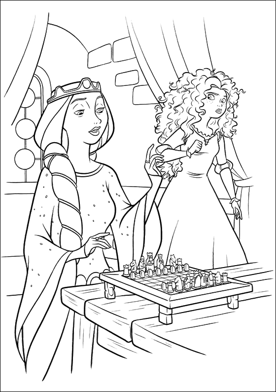 560x794 Merida Do Not Want To Play Chess Coloring Pages Disney