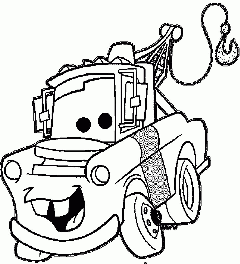 932x1024 Disney Cars Coloring Pages 3 P Mater To Print Archives