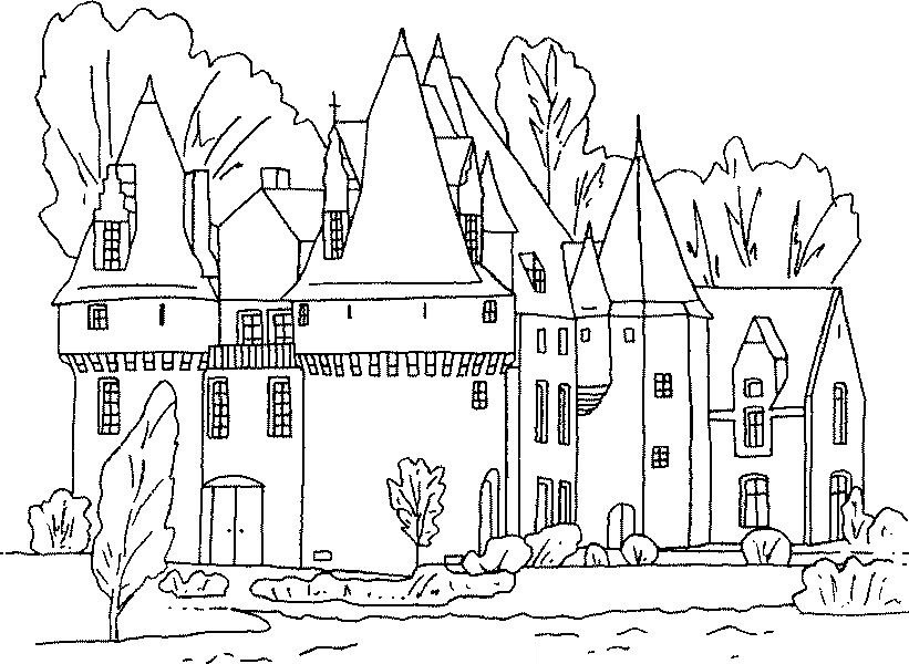 821x600 Free Printable Castle Coloring Pages For Kids