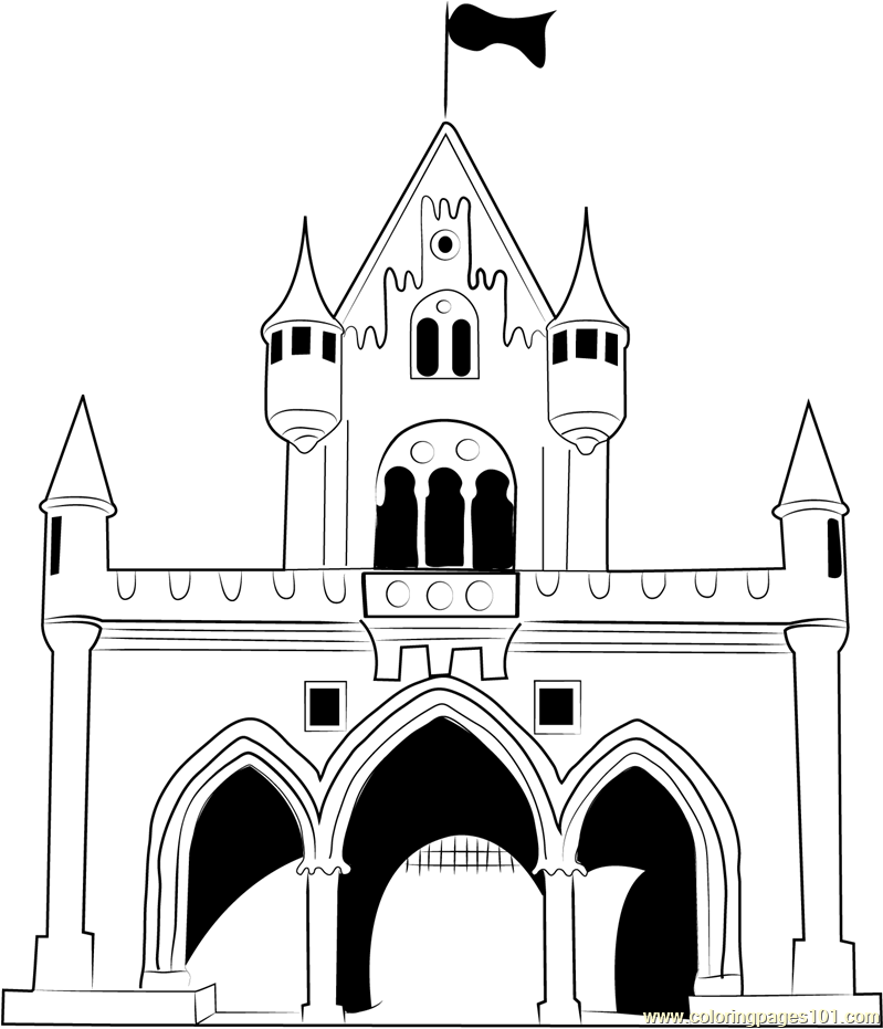 799x931 Walt Disney Castle Coloring Page