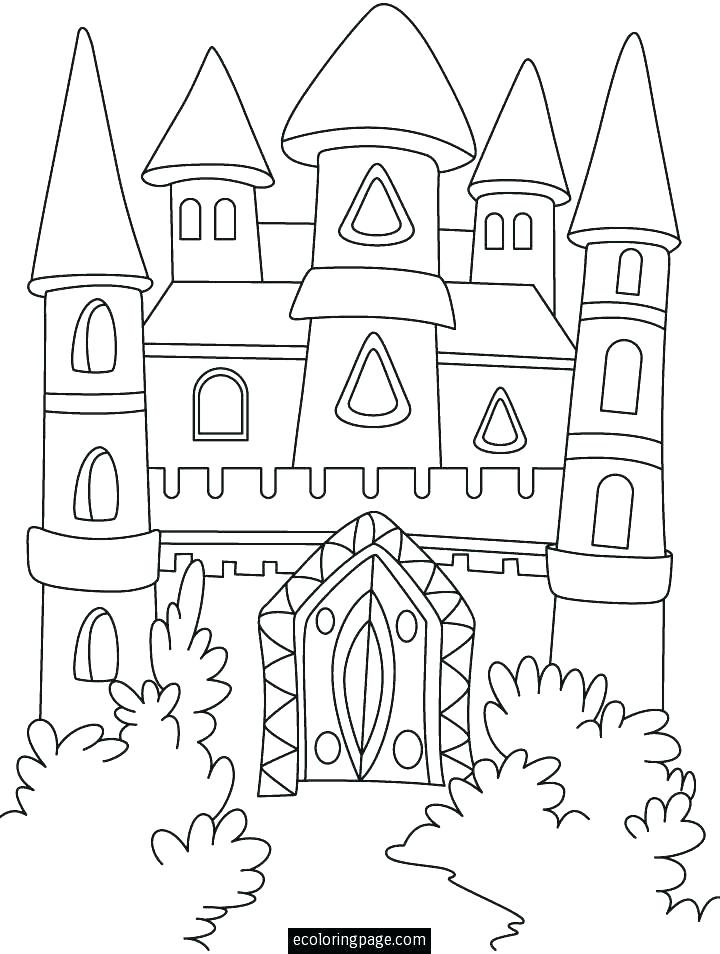 720x954 Castle Coloring Pictures Castle Coloring Pages Castle Colouring