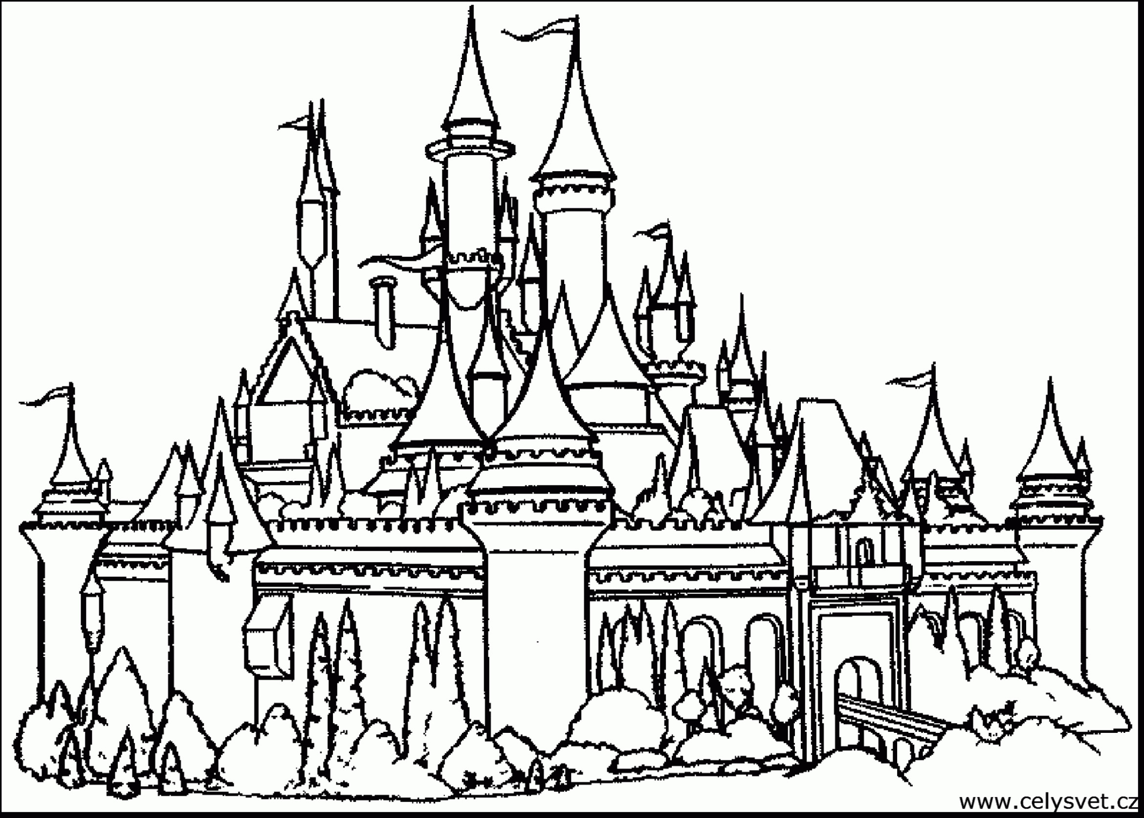 2340x1672 Coloring Page Castle Acpra