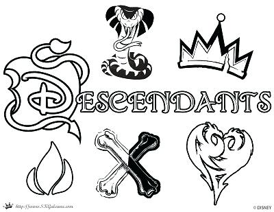 400x309 Disney Channel Coloring Pages Free Descendants