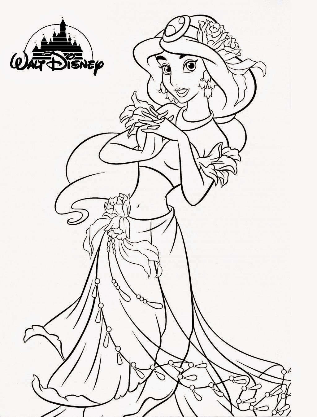1024x1346 Disney Princess Coloring Pages Online On Within