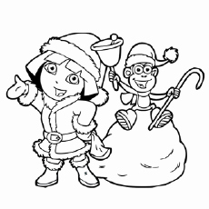 230x230 Disney Christmas Coloring Page Ohmygirl.us