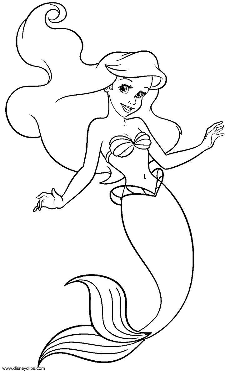 736x1184 Disney Little Mermaid Coloring Pages To Print