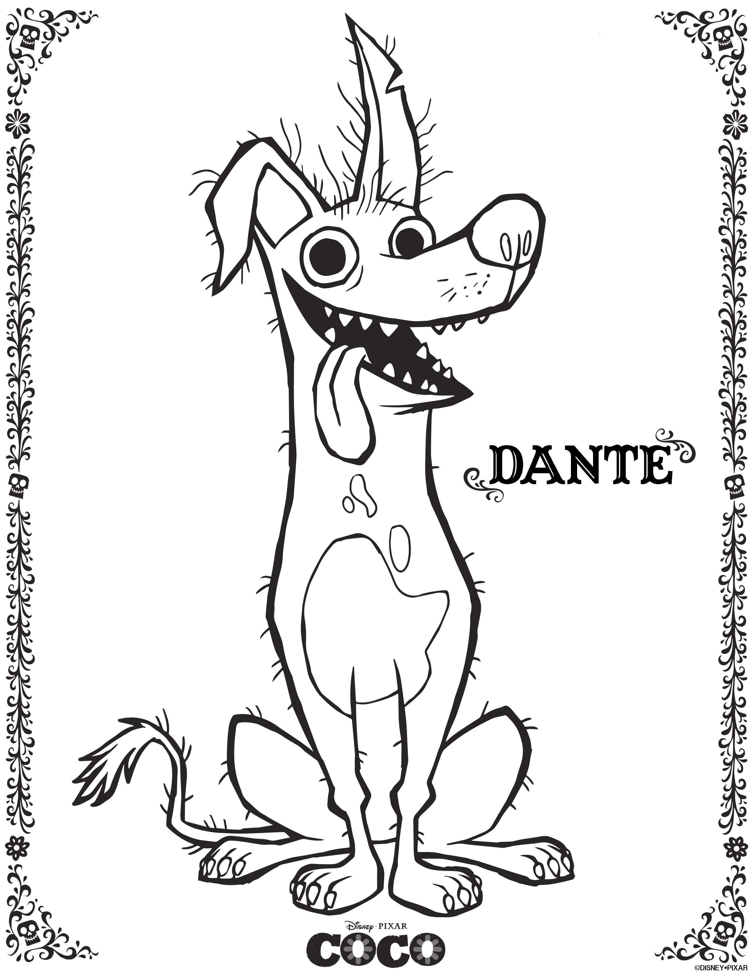 2550x3300 Coco Coloring Pages Disney Disney, Disney Pixar
