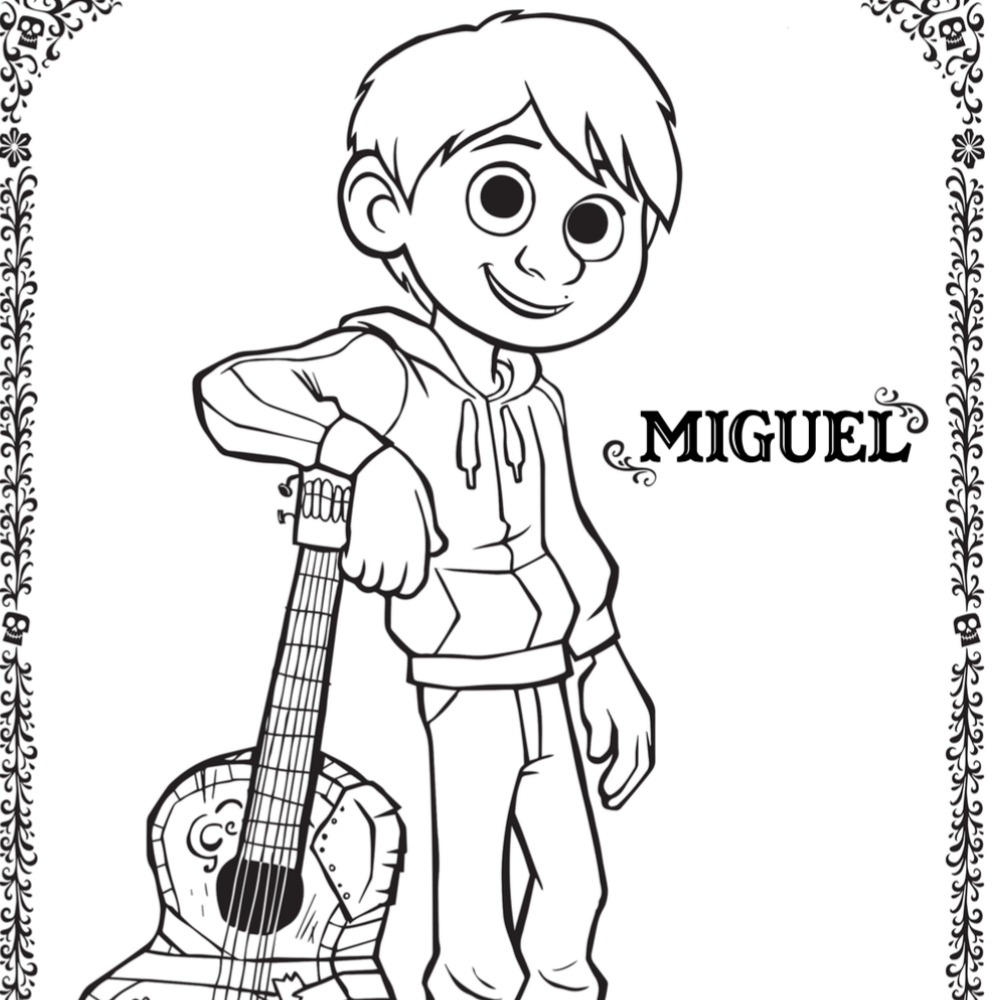 1000x1000 Best Of Coco Disney Coloring Pages Collection Printable Coloring