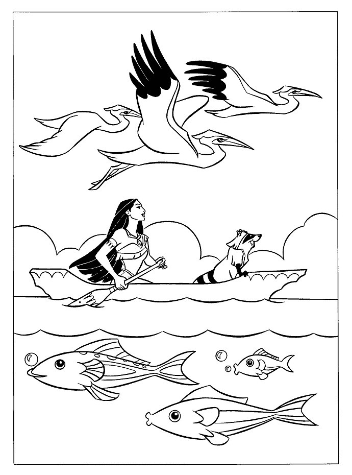 690x930 Disney Color And Play Coloring Pages Unique Pocahontas Up Boat