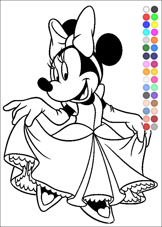 567x794 Coloring Book Minnie Mouse Halloween Disney Color And Play
