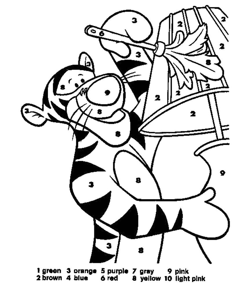 800x990 Printable Colour By Numbers For Adults Coloring Worksheets U