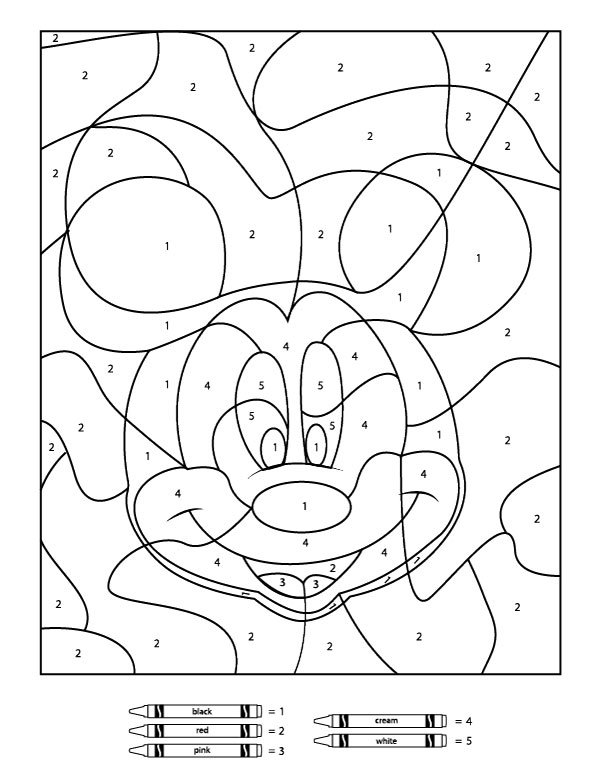 600x776 Your Children Will Love These Free Disney Color By Number Printables